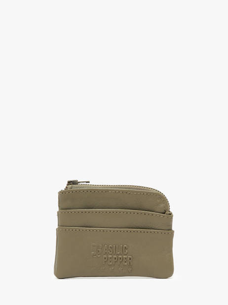Porte-monnaie Cow Cuir Basilic pepper Vert cow BCOW99