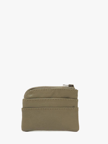 Porte-monnaie Cow Cuir Basilic pepper Vert cow BCOW99 vue secondaire 2