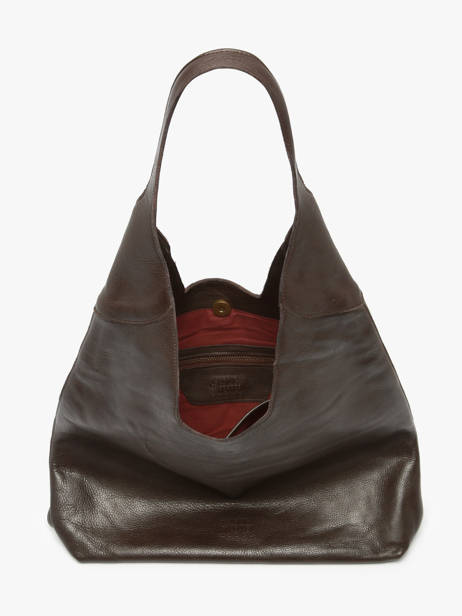 Shoulder Bag Cow Leather Basilic pepper Brown cow BCOW2L other view 3