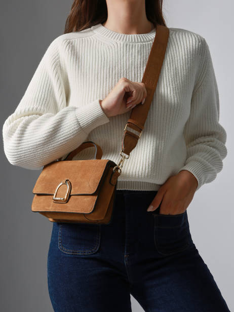 Crossbody Bag S Altesse Suede Etrier Beige altesse suede EASU048S other view 1