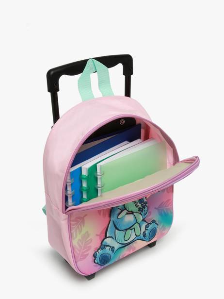 Mini Wheeled Schoolbag Lilo & stitch Pink great escapes 79500304 other view 3