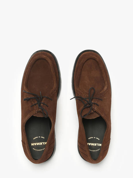 Chaussures Derbies En Cuir Kleman Marron men PADRORVV vue secondaire 3