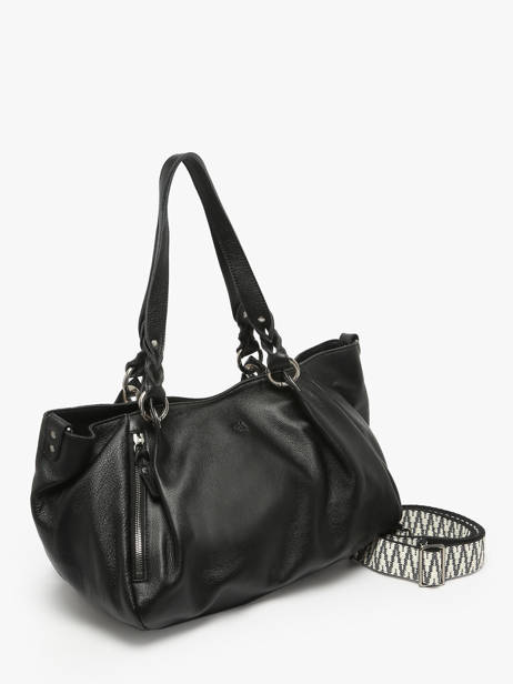 Shoulder Bag Vintage Leather Mila louise Black vintage 3826C other view 2