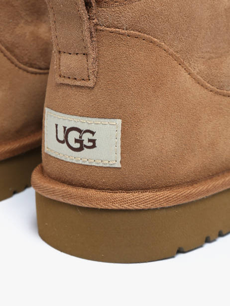 Leather Classic Ultra Mini Boots Ugg Beige men 1137391 other view 2