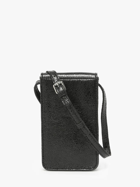 Leather Phone Bag Eclipse Paul marius Black eclipse TELEPECL other view 4