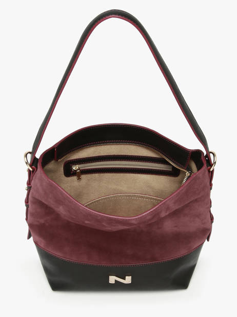 Suede Leather Serena Shoulder Bag Nathan baume Violet vogue 6 other view 4
