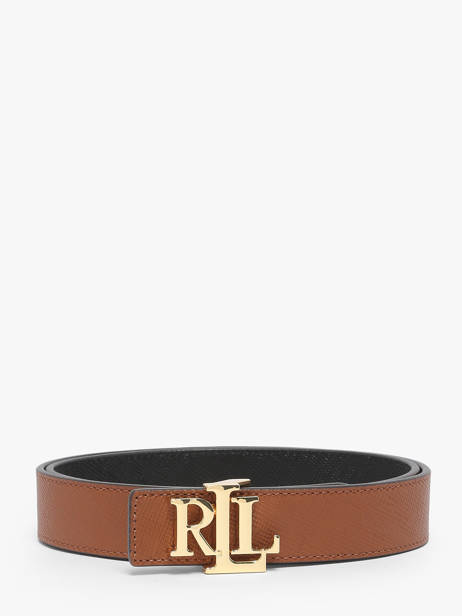Small Reversible Women's Belt In Saffiano Leather Lauren ralph lauren Brown elmswood 12974558