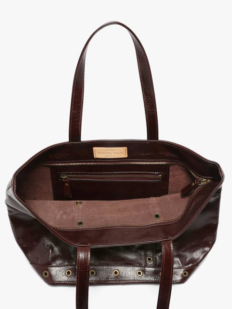 Medium Leather Le Cabas Shoulder Bag Vanessa bruno Brown cabas cuir 82V40378 other view 3
