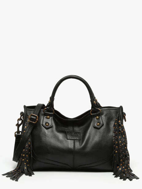 Sac à Main Dakota Eyelet Cuir Basilic pepper Noir dakota eyelet BDAE22