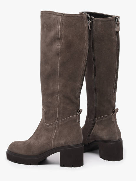 Heeled Boots In Leather Gabor Gray women 10 other view 2