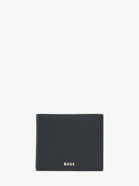 Wallet With Coin Purse Grained Leather Hugo boss Blue grained HLM416N