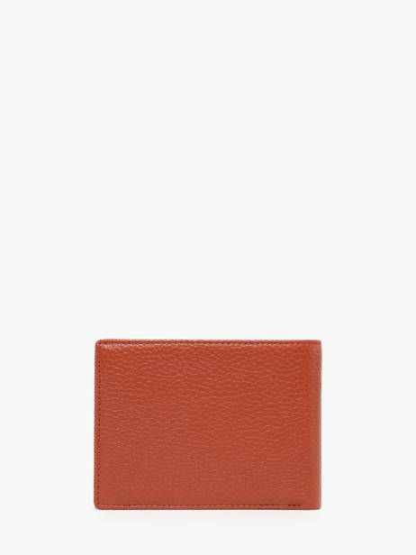 Wallet Foulonne Leather Yves renard Orange foulonne 2372 other view 3