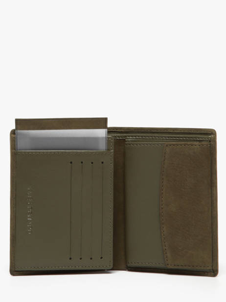 Wallet Nubuck Leather Yves renard Green nubuck 26419 other view 2