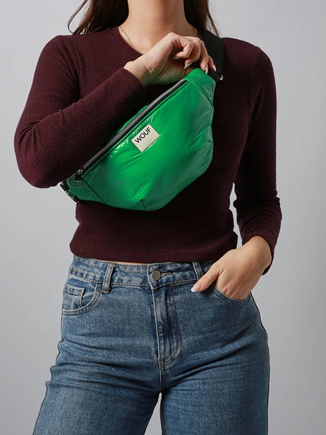 Belt Bag Wouf Green glossy BW250027 other view 1
