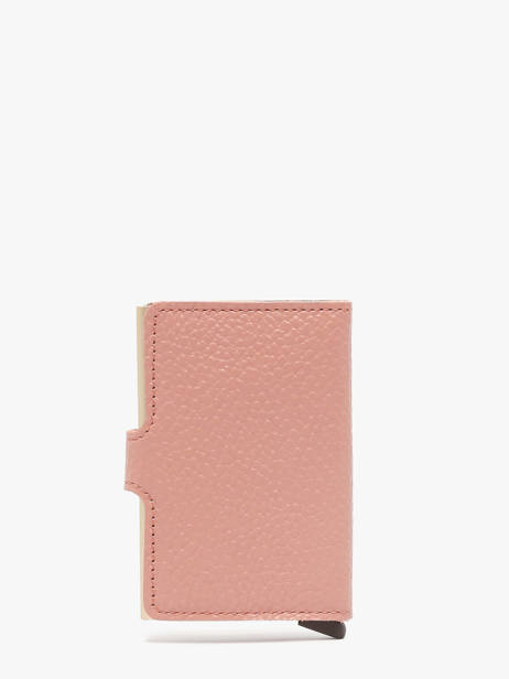 Card Holder Pebble Leather Secrid Pink pebble MPE other view 3