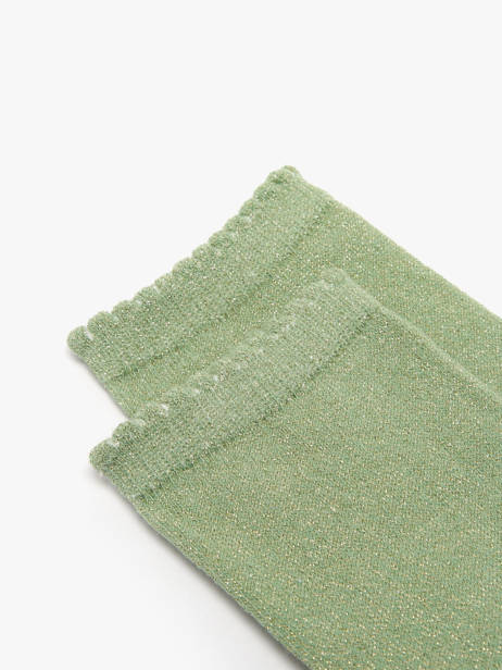 Socks Pieces Green socks women 17078534 other view 1