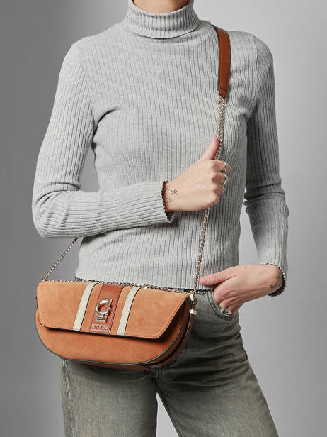 Shoulder Bag Erenia Leather Guess Brown erenia SB783821 other view 1