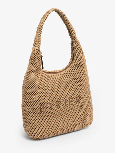 Shoulder Bag Baobab Leather Etrier Beige baobab EBAO154M other view 2