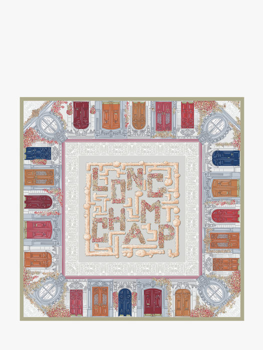 Longchamp Soie gots Scarf Green