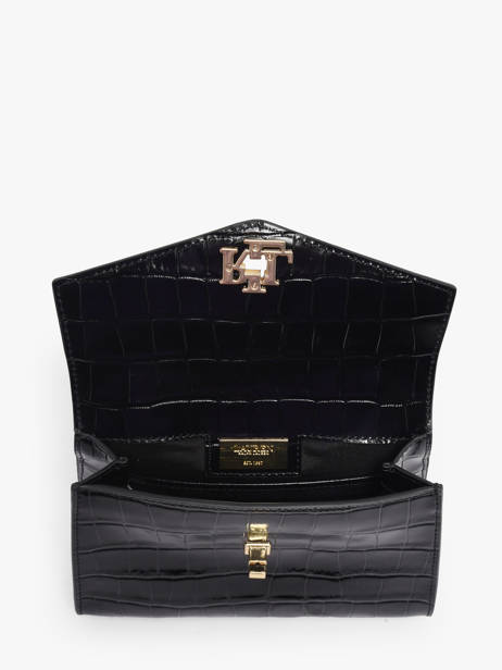 Small Leather Farrah Croco Crossbody Bag Lauren ralph lauren Black farrah 31974462 other view 3