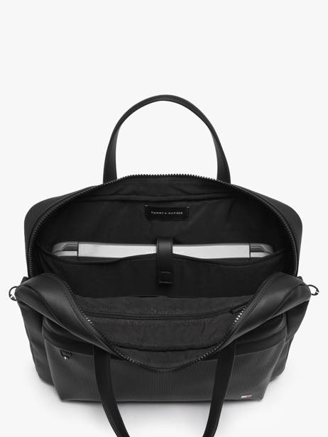 Porte Documents (main) Tommy hilfiger Noir th flag AM13989 vue secondaire 3