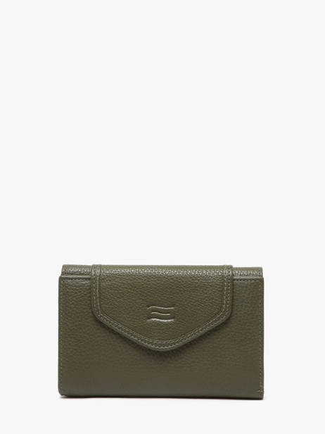Wallet Caviar Leather Crinkles Green caviar 15020