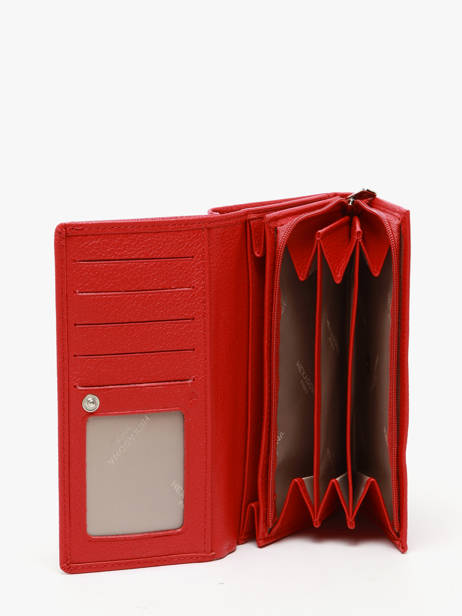 Leather Confort Wallet Hexagona Red confort 467779 other view 1