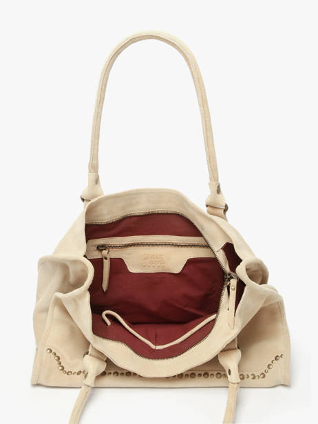 Sac à Main A4 Houston Cuir Basilic pepper Beige houston BHOU31 vue secondaire 3