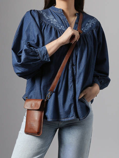 Phone Case Leather Basilic pepper Brown cow BCOW88 other view 1