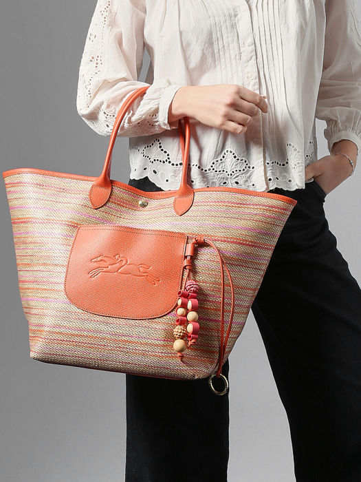 Longchamp Le panier pliage rainbow Hobo bag White