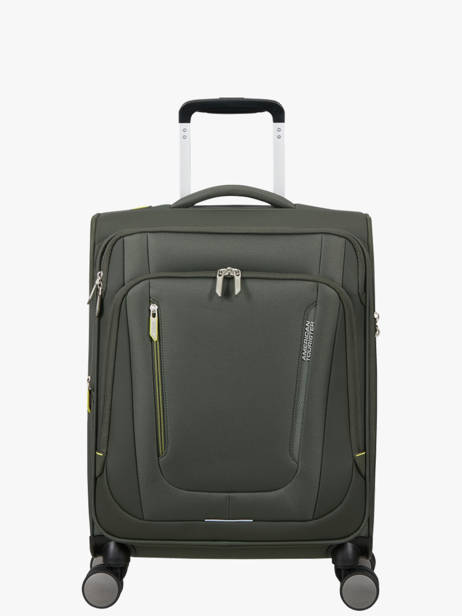 Expandable Cabin Luggage American tourister Green wanderlite 158076