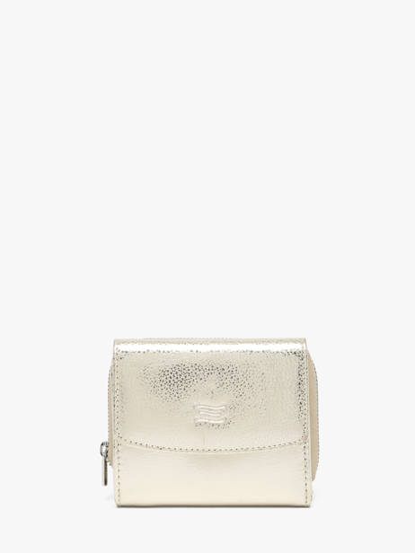 Leather Caviar Wallet Crinkles Gold caviar 14201