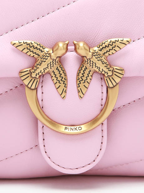 Sac Bandoulière Love Baby Puff Cuir Pinko Rose love bag puff A0F2 vue secondaire 3