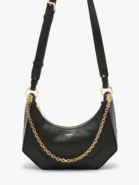 Shoulder Bag Croisette Leather Lancel Black croisette A13987 other view 2