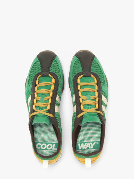 Sneakers In Leather Coolway Green men 8663808 other view 4