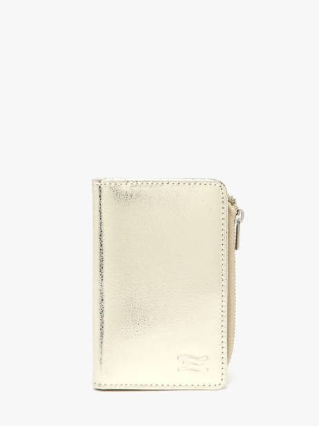 Wallet Leather Crinkles Gold caviar 14340