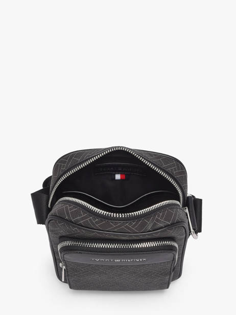 Sac Bandoulière Tommy hilfiger Noir th flag AM14138 vue secondaire 3