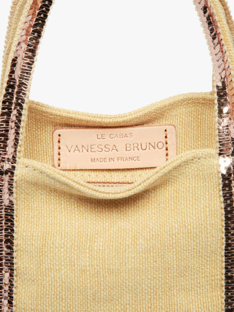 Crossbody Baby Cabas Linen Vanessa bruno Yellow cabas lin 31V40410 other view 3