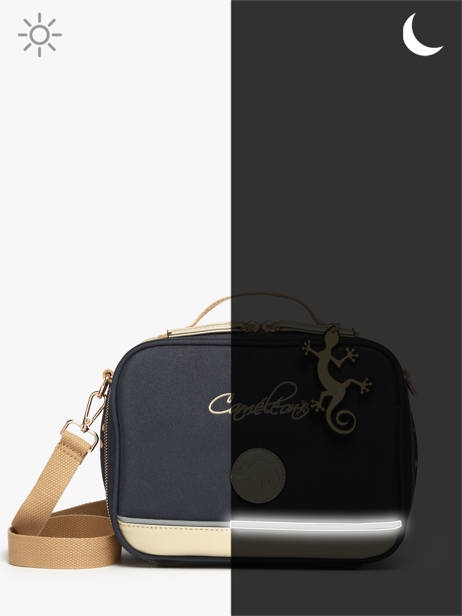 1 Compartment Lunch Bag Cameleon Blue vintage fantasy PBVGBL24 other view 5