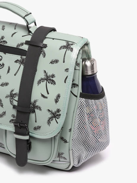 2-compartment Satchel Cameleon Green vintage north PBVWCA38 other view 5