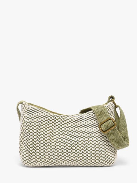 Sac Bandoulière Resille Coton Le voyage en panier Vert resille PM942 vue secondaire 3