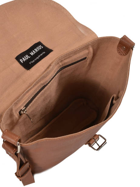 Sac BandouliÃ¨re Vintage Cuir Paul marius Marron vintage AUTHEN-M vue secondaire 4