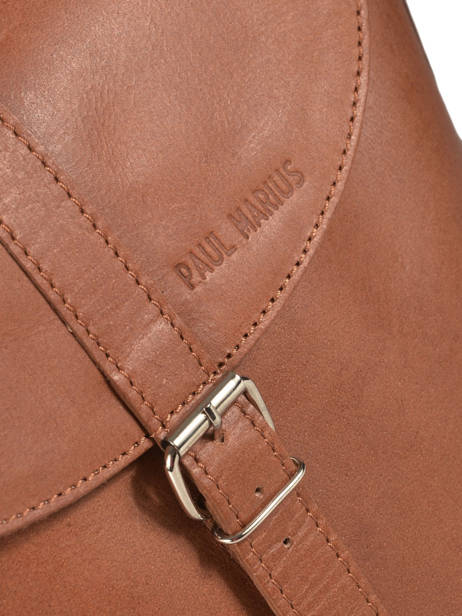 Sac BandouliÃ¨re Vintage Cuir Paul marius Marron vintage AUTHEN-M vue secondaire 1