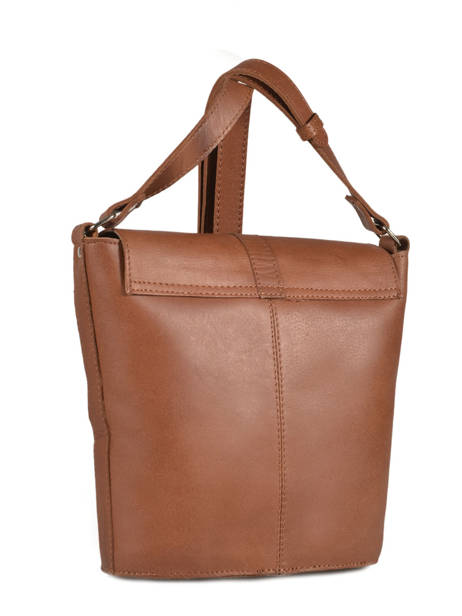 Sac BandouliÃ¨re Vintage Cuir Paul marius Marron vintage AUTHEN-M vue secondaire 3