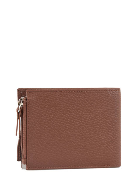 Wallet Caviar Leather Crinkles Brown caviar 14260 other view 2