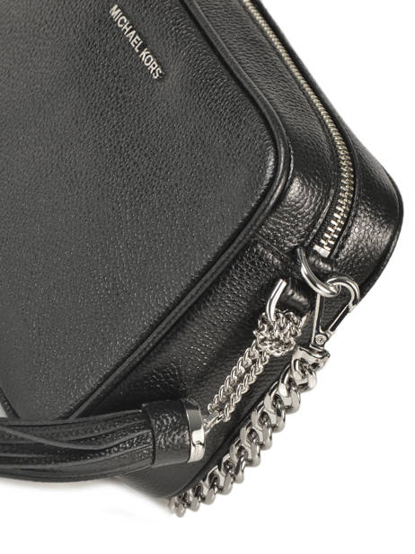 Sac BandouliÃ¨re Jet Set Cuir Michael kors Noir jet set F7SGNM8L vue secondaire 2