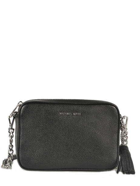 Sac BandouliÃ¨re Jet Set Cuir Michael kors Noir jet set F7SGNM8L