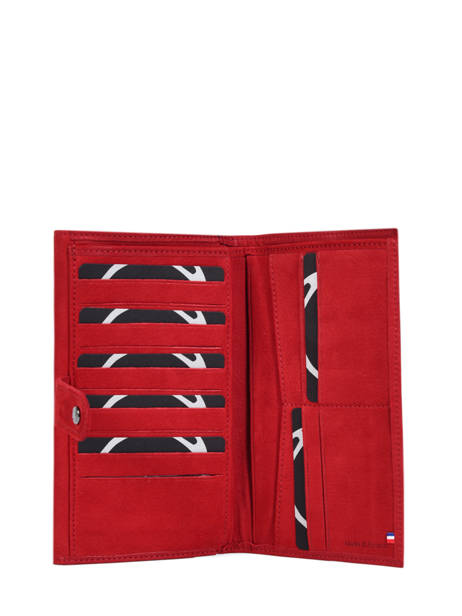 Portefeuille Ã  Rabat Etincelle Nubuck Cuir Etrier Rouge etincelle nubuck EETN903 vue secondaire 1