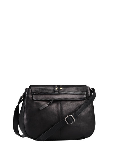 Sac BandouliÃ¨re Heritage Cuir Biba Noir heritage HAK2L vue secondaire 3