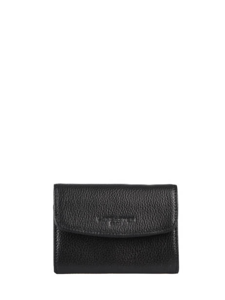 Porte-monnaie FoulonnÃ© Pia Cuir Lancaster Noir foulonne pm 20